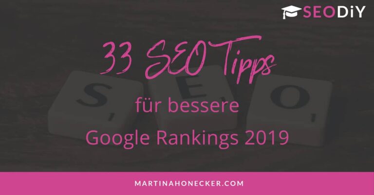 33 SEO-Tipps für 2019