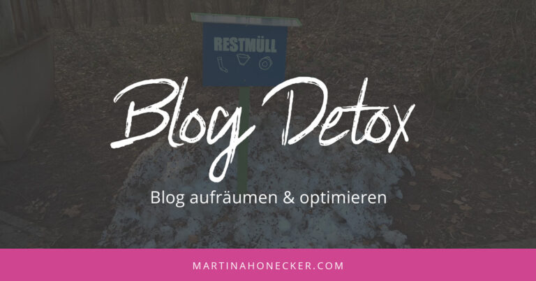 WordPress aufräumen - Blog Detox